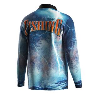 Polo de Manga Larga con Botones para Pesca y Caza, Protección Solar UPF50+, Costuras Triples Resistentes, Estampados Sublimados - Product Image 3