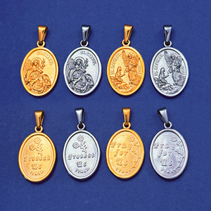 Colgante de San <span class=keywords><strong>Gabriel</strong></span> en Oro de 18k, Medalla de San <span class=keywords><strong>Gabriel</strong></span>, Arcángel <span class=keywords><strong>Gabriel</strong></span>, Collar Protector, Colgante Religioso para Hombre, Regalo - Product Image 4