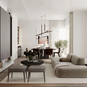 Sanhai Classic Modern Light Luxury Interior Design 3D Drawing Drafting for Apartment Floor Plan Construction Drawing Service