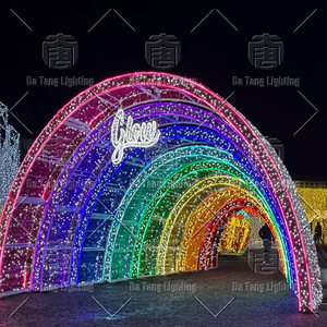 Giant LED Christmas Ornament Tunnel Motif <b>Light</b> Outdoor Holiday Display Decoration - Product Image 3