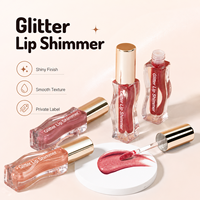Gloss à lèvres hydratant pigmenté et scintillant, maquillage végétalien, huile à lèvres hydratante et lisse, gloss à lèvres teinté pailleté en gros