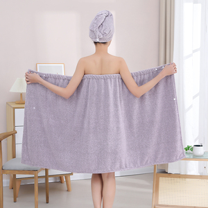 Ensemble de robe de bain en microfibre Magic Hair à séchage rapide - Product Image 3
