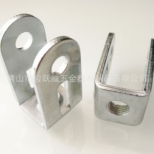 Plaque de fixation en fer en U Junyuewei avec trous, support d'étagère d'angle plat, plaque de fixation d'angle droit - Product Image 1
