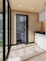 Nouveau produit phare : Mini-maison préfabriquée moderne à deux étages de 11800 mm, modulaire, solaire, type cabane Apple