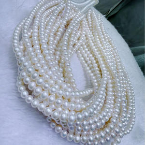 ลูกปัดน้ำจืดสีชมพูขนาด 6-7 มม. ของผู้ผลิตจูจี้ เพิร์ล สำหรับงาน DIY แบบกึ่งสำเร็จรูป จำหน่ายราคาใกล้เคียงราคาขายส่ง มีหลายขนาดและหลายสี - Product Image 1