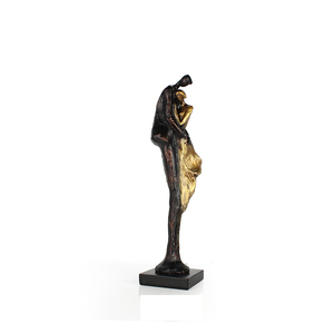 Tutta la <span class=keywords><strong>vendita</strong></span> di oro e bronzo lover figura statua scultura <span class=keywords><strong>in</strong></span> resina della decorazione della casa casa camera accessori di finitura art design - Product Image 4