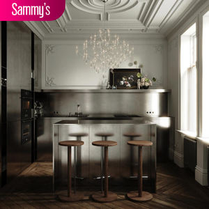 ソフトクローズヒンジと蛇口付きモジュール式キッチンキャビネット ホワイトPVC膜 ヨーロッパ規格 カスタマイズ可能 - Product Image 2