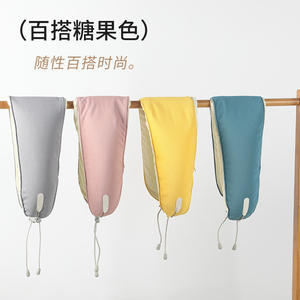 Almohada de Viaje en Forma de U Macaron, 28x26x14cm, Soporte de Espuma con Partículas, para Oficina y Siesta, Colores Sólidos Gris, Rosa, Amarillo, Verde - Product Image 4