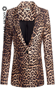 <span class=keywords><strong>Trench</strong></span> reversibile impermeabile in lana formale stampa leopardata con stampa alla moda moda da donna - Product Image 2