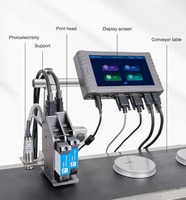 TIJ Printer Inkjet otomatis, mesin pencetak Inkjet termal Multi fungsi, tanggal kedaluwarsa kode QR