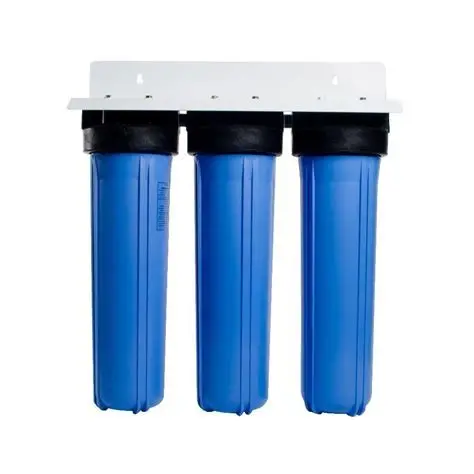 Filtro acqua per tutta la casa a 3 stadi grande alloggiamento blu + filtro per sedimenti