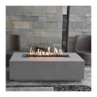 Ensemble de mobilier d'extérieur table de table avec foyer au bio éthanol table de table avec cheminée table de bar d'extérieur en marbre
