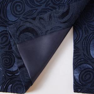 Abiti da Cerimonia Blu Navy con Ricami Floreali per Uomo, Blazer Eleganti Disponibili - Product Image 5
