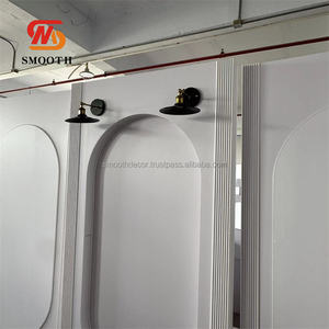 Fondo acrílico blanco personalizado suave Panel forma cuadrada Hite telón de fondo acrílico pared fondo - Product Image 6