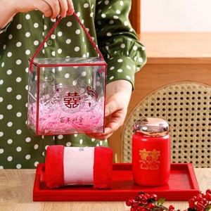 Caja de Regalo Promocional para Mujer, Día de San Valentín, con Taza de Vidrio y Toalla, Personalizable y Ecológica, Gran Venta - Product Image 5