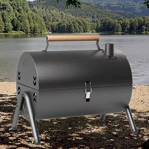 Factory Direct Modern Portable <b>Bbq</b> Barbecue <b>Grill</b> Outdoor Chimney Stove Foldable Galvanized Iron Charcoal Camping Gardening - Product Image 1