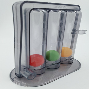 Atem trainer Drei Ball Student Lungen kapazität Training Lungen funktion Übung Rehabilitation Schwarz Incentive Spiro meter - Product Image 6