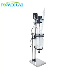 Topacelab 20l Mini Hogedruk Chemische Reactor Gebruikt Commerciële Decarboxylatie Lab Machine Pomp Mantel Geagiteerde Reactor