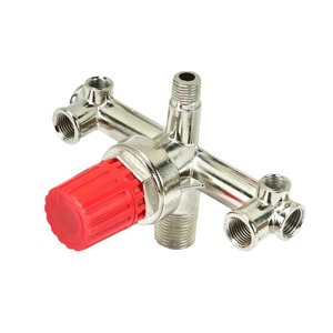 Válvula de presión ajustable de aluminio fundido a presión con brazo transversal, sistema push-pull y válvula de seguridad para piezas de compresores de aire - Product Image 3