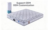 Matelas hybride à ressorts ensachés avec couche de latex, respirant, silencieux, soulagement de la pression, matelas pour chambre à coucher Queen King