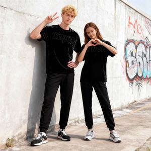 Nouveau T-shirt unisexe en velours coupe oversize et carrée, avec impression graphique floquée personnalisée, épaules tombantes, style court, pour homme, collection 2026, en promotion - Product Image 3