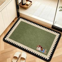 Badezimmer-Fußmatte mit Cartoon-Muster, Rutschfeste Gummiunterseite, Wasserabsorbierender Bodenteppich für Duschraum, Niedliche Teppichmatte