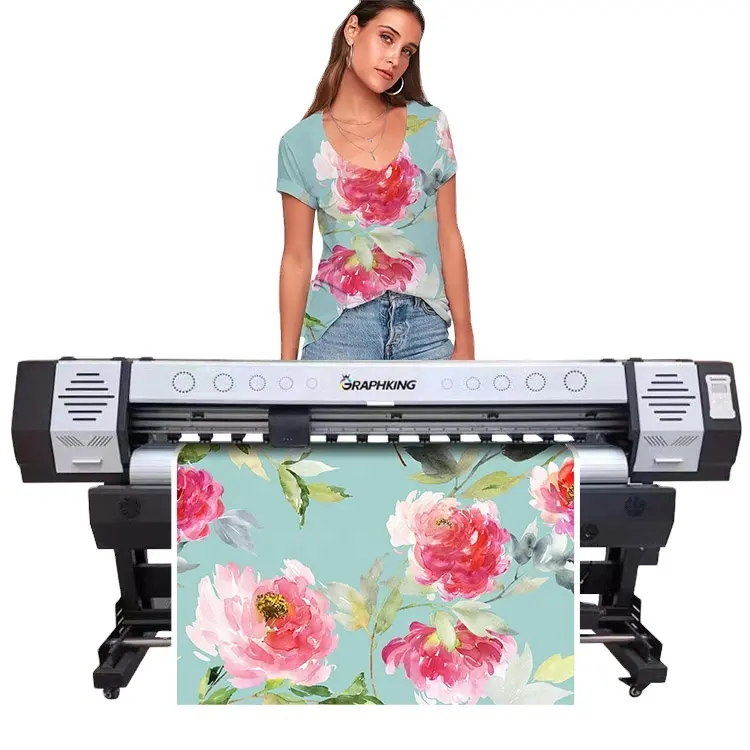 High quality 1.9m 2.5m 3.2m DX5 DX7 XP600 4720 Large format eco 3D poster sticker printing machine/outdoor printer