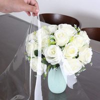 Nappe en vinyle transparente, protection imperméable/anti-huile, feuille de plastique transparente rectangulaire, couvre-table