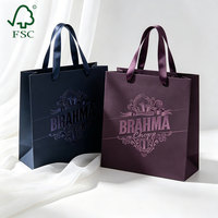 Sacs de shopping en papier blanc écologiques de luxe, sacs de transport personnalisés, emballages cadeaux haut de gamme, vente en gros pour boutiques et détaillants