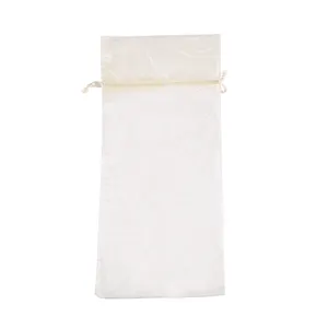 China Factory Promotionorganza Bag With Logo Transparent Organza Jewellery Pouch Plain Drawstring Bag