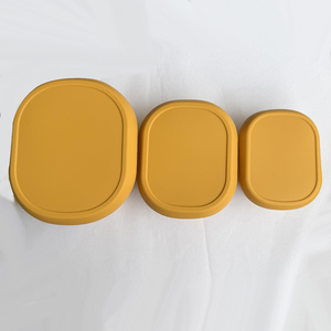 Juego de 3 Recipientes de Silicona para Almacenamiento de Alimentos con Tapas Herméticas, Recipientes de Silicona para Refrigerios, Almacenamiento de Alimentos para Camping y Cocina - Product Image 2