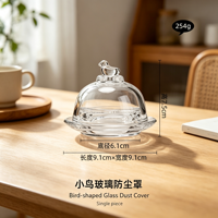 Pot à beurre rond en verre transparent durable 2026 pour cuisine domestique, avec couvercle à poignée, portable, chauffable, pour beurre et desserts