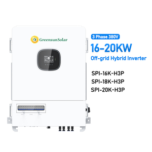 Chinese Manufacture 20000W 18KW 16KW Hybrid Off Grid <strong>3</strong> <strong>Phase</strong> Solar Inverters Pure <strong>Sine</strong> <strong>Wave</strong> with Wall Mounted - Product Image 1