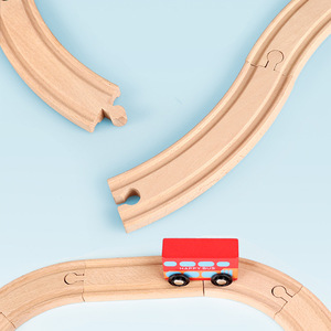 Harmonious Type 70 Sets of Railway Car <b>Kits</b> Wooden Slot Toys for Children Educational Stimulation for Boys and Girls - Product Image 6