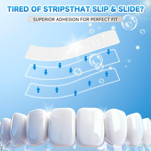 Tiras blanqueadoras de dientes con sabor a menta, 42 tiras para adultos, blanquean, eliminan manchas y refrescan el aliento. - Product Image 2