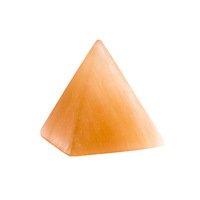 Marokkanische Transparente Steinpyramide Figur Kristallturm Orange Dekorationsstück Handgefertigt Weihnachten Zuhause Blumen Musik Engel