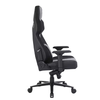 Chaise de jeu ergonomique réglable de haute qualité en cuir PU avec base en fer et fonction pivotante pour adultes, design moderne JR RACING