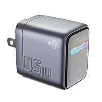 Chargeur GaN intelligent AI haut de gamme QC5.0 45W avec câble rétractable Type-C pour 16 Pro/Ultra/Écouteurs/Montre connectée