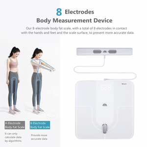 <span class=keywords><strong>Balance</strong></span> de graisse corporelle intelligente avec technologie de bioimpédance à double fréquence Moniteur de santé numérique pour les sports de régime et la salle de sport - Product Image 3