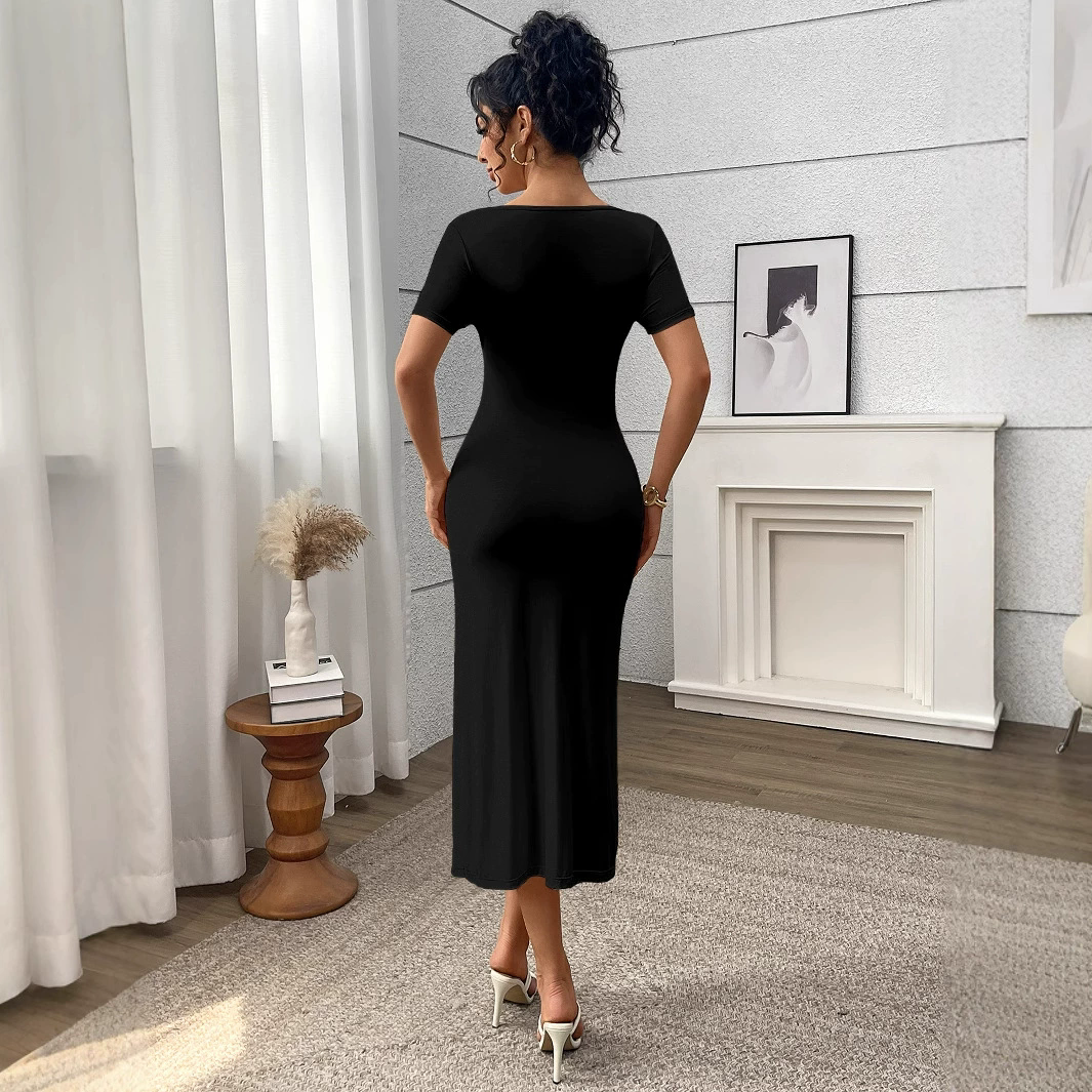 Tummy-Control Seamless Shapewear Dress (F388): fabric stretch, recovery and seam construction reference