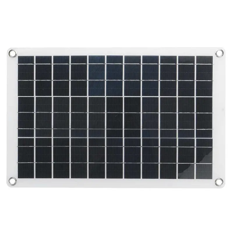 BUHESHUI Semi-flexible Solar Panel Small Solar Cells 15W 18V For 12V Car/Boat/Vehicles USB 5V Mobile Chargers