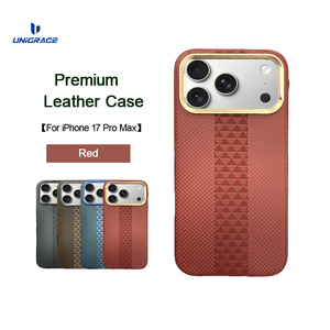 Unigrace chất lượng hàng đầu PU da nhà sản xuất trường hợp điện thoại với cứng PC điện thoại di động Bìa trường hợp cao cấp cho iPhone 17 15 16 Pro Max - Product Image 2