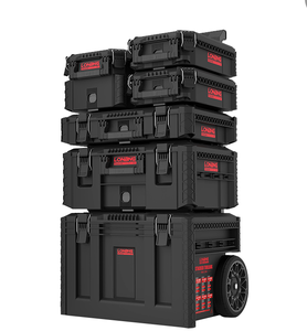 TPU <b>Tool</b> <b>Box</b>, Heavy Duty 300kg, Waterproof IPX6, Stackable Rolling Trolley, Quick Release & Anti-Theft Lock Red <b>Box</b> - Product Image 1