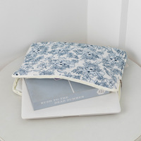 Tas kantong Tablet quilt lucu, untuk Ipad dan Tablet Notebook, casing penutup quilting bunga, sarung tablet lengan Laptop