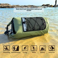Sac Seau Unisexe Étanche en PVC 30L avec Bretelles, Sac de Rangement Flottant pour la Natation, la Rafting et les Sports de Plein Air - Offre Spéciale