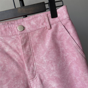 <span class=keywords><strong>Pantaloni</strong></span> lunghi di lusso in <span class=keywords><strong>vera</strong></span> <span class=keywords><strong>pelle</strong></span> di pecora a vita alta con cerniera larga all'ingrosso con Logo personalizzato da <span class=keywords><strong>donna</strong></span> <span class=keywords><strong>pantaloni</strong></span> morbidi in <span class=keywords><strong>vera</strong></span> <span class=keywords><strong>pelle</strong></span> - Product Image 3