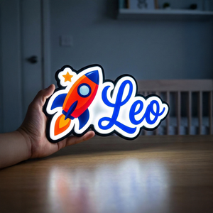 어린이 방용 개인 맞춤 아크릴 이름표지 (LED 조명 박스 및 맞춤 색상 포함) - Product Image 6