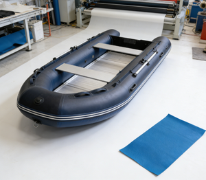 Servizio di Taglio Gomma per Tessuto Hypalon Rinforzato Resistente alla Trazione 82.5 N/<span class=keywords><strong>mm</strong></span>, Spessore 0.6-2.5mm per la Produzione di Gommoni - Product Image 1