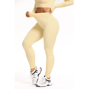 Dreamluna-Ropa deportiva sin costuras para mujer, conjuntos de Yoga de manga larga acanalados para Fitness, para invierno - Product Image 5