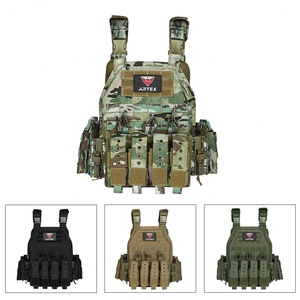 Chaleco Táctico Artex 1000D Molle, Protección Corporal, Chaleco Táctico de Caza, Camuflaje, Chaqueta de Pesca, Portaplacas de Entrenamiento - Product Image 3